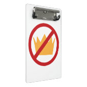 GEEN KONINGEN! anti-Trump Mini Klembord (Schuin)