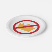 GEEN KONINGEN! anti-Trump Papieren Bordje (Gekanteld)