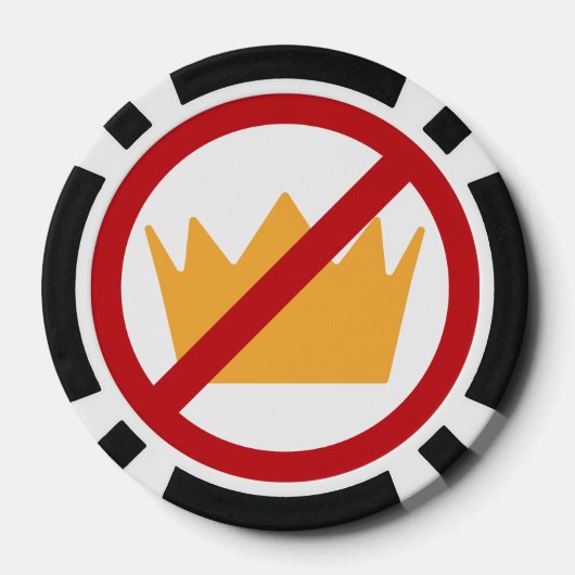 GEEN KONINGEN! anti-Trump Poker Chips (Achterkant)