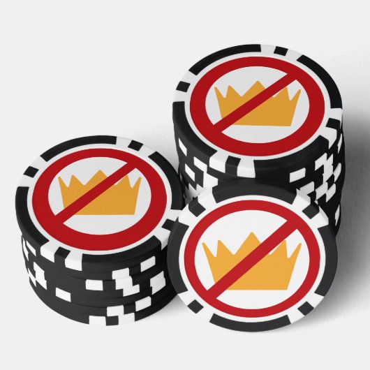 GEEN KONINGEN! anti-Trump Poker Chips (Opstapeling)