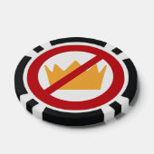 GEEN KONINGEN! anti-Trump Poker Chips (Enkel)