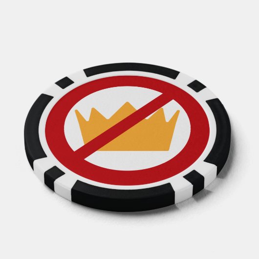 GEEN KONINGEN! anti-Trump Poker Chips (Enkel)