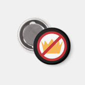 GEEN KONINGEN! Anti-Trump Pro-democratie Zwart Magneet (Voorkant / Achterkant)