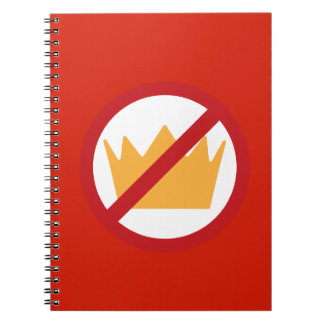 GEEN KONINGEN! Anti-Trump Red Notitieboek