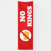 GEEN KONINGEN! Anti-Trump Red OD Spandoek (Verticaal)