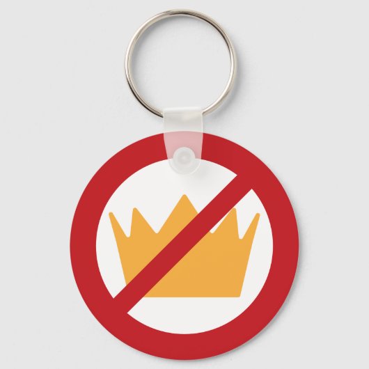 GEEN KONINGEN! anti-Trump Sleutelhanger (Voorkant)
