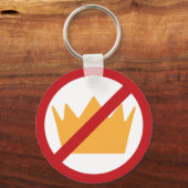 GEEN KONINGEN! anti-Trump Sleutelhanger (Achterkant)