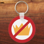 GEEN KONINGEN! anti-Trump Sleutelhanger (Voorkant)