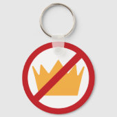 GEEN KONINGEN! anti-Trump Sleutelhanger (Achterkant)