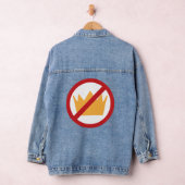 GEEN KONINGEN! Anti-Trump (terug) Denim Jacket (Hangar)