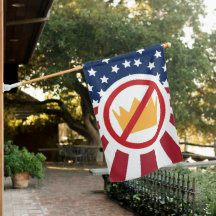 GEEN KONINGEN! anti-Trump vlag