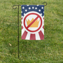 GEEN KONINGEN! anti-Trump vlag