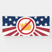 GEEN KONINGEN! Anti-Trump vlag