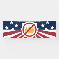 GEEN KONINGEN! anti-Trump vlag