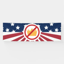 GEEN KONINGEN! anti-Trump vlag