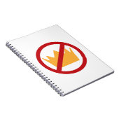 GEEN KONINGEN! Anti-Trump White Notitieboek (Rechterzijde)