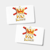GEEN KONINGEN BADGE (Voor- en achterkant)