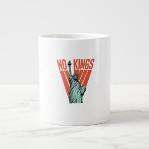 Geen Koningen Beeld Van  Protest  Amerikaanse Klas Grote Koffiekop