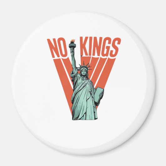 Geen Koningen Beeld Van Protest Amerikaanse Klas Magneet (Voorkant)