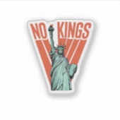 Geen Koningen Beeld Van Protest Amerikaanse Klas Sticker (Voorkant)