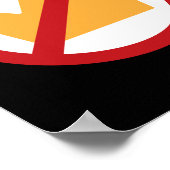 GEEN KONINGEN! Black Poster (Hoek)