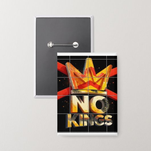GEEN KONINGEN BUTTON (Voorkant / Achterkant)