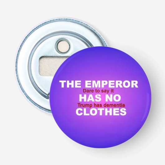 GEEN KONINGEN  BUTTON FLESOPENER (Voorkant)