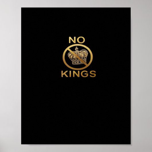 Geen Koningen Creatieve Stijl Poster (Voorkant)