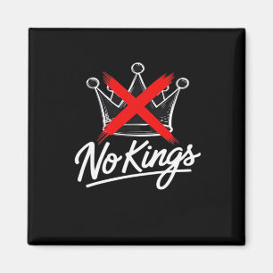 Geen Koningen Eenvoudig Kroon Artistiek Ontwerp Magneet
