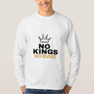 Geen Koningen Geen Regels Minimaal Kroon Grafisch T-shirt