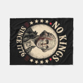 Geen koningen in Amerika 1776 Fleece Deken (Voorkant (Horizontaal))