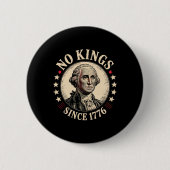 Geen koningen in Amerika 1776 Ronde Button 5,7 Cm (Voorkant)