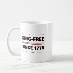 Geen koningen in Amerika 1776 Sla democratie Veren Koffiemok