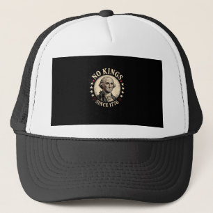 Geen Koningen In Amerika 1776 Vrijheid Retro Klass Trucker Pet