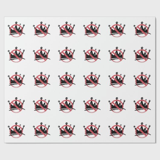 Geen koningen in Amerika 2025 4 juli Cadeaupapier (Vlak)