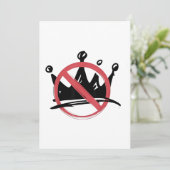 Geen koningen in Amerika 2025 4 juli Feestdagenkaart (Staand voorkant)