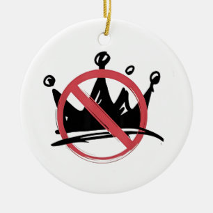 Geen koningen in Amerika 2025 4 juli Keramisch Ornament