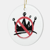 Geen koningen in Amerika 2025 4 juli Keramisch Ornament (Links)