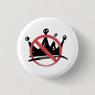 Geen koningen in Amerika 2025 4 juli Ronde Button 3,2 Cm