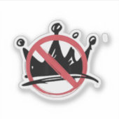 Geen koningen in Amerika 2025 4 juli Sticker (Voorkant)