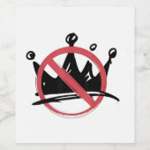 Geen koningen in Amerika 2025 4 juli  Wijn Etiket (Enkel label)