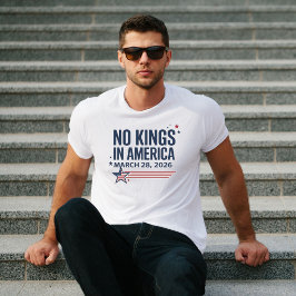 Geen Koningen in Amerika 28 maart 2026 T-shirt
