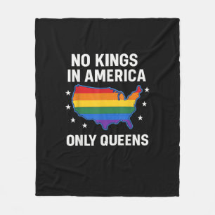 Geen Koningen In Amerika Alleen Koninginnen Grappi Fleece Deken