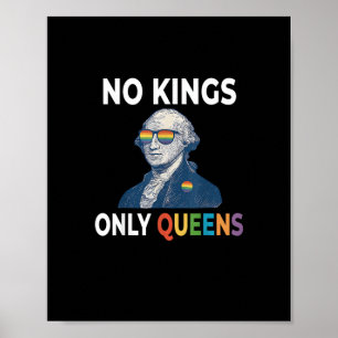 Geen Koningen In Amerika Alleen Koninginnen Grappi Poster