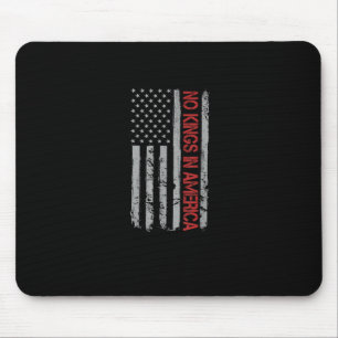 Geen Koningen In Amerika Amerikaanse Vlag Vintage Muismat