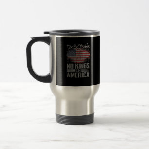 Geen Koningen In Amerika Amerikaanse Vlag Vintage Reisbeker