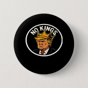 Geen Koningen In Amerika Anti Donald Geen Koningen Ronde Button 5,7 Cm