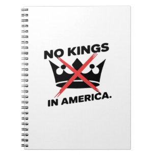 Geen Koningen In Amerika Anti Essentiële Retro Sti Notitieboek