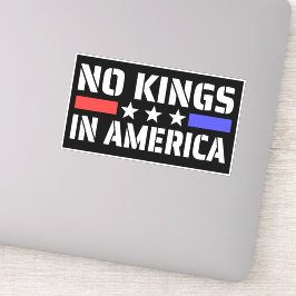 Geen koningen in Amerika - Anti Monarchie Sticker