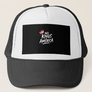 Geen Koningen In Amerika Anti-Monarchie Vintage St Trucker Pet